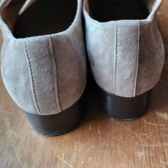 Tahari Lucy Cap Toe Suede Taupe Loafer - Picture 9 of 13